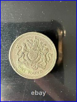 1983 Royal Arms One Pound Coin Old Style (£1) EXTREMELY RARE- Wriring edges