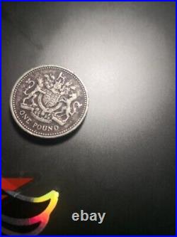 1983 Royal Arms One Pound Coin Old Style (£1) EXTREMELY RARE- Wriring edges