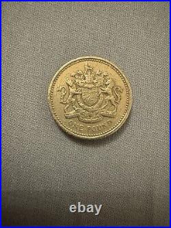 1983 Royal Arms One Pound Coin Old Style (£1) EXTREMELY RARE- Wriring edges