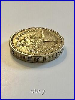 1983 Royal Arms One Pound Coin Old Style (£1) EXTREMELY RARE- Writing edges