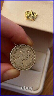 1983 Royal Arms One Pound Coin Old Style (£1) EXTREMELY RARE- Writing on edges