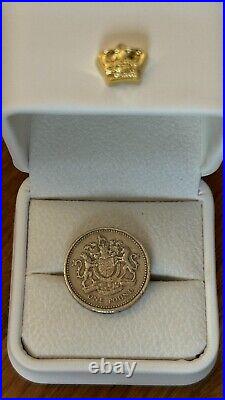 1983 Royal Arms One Pound Coin Old Style (£1) EXTREMELY RARE- Writing on edges