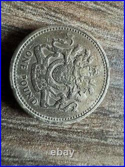 1983 Royal Arms One Pound Coin Old Style (£1) Extremely Rare Elizabeth II