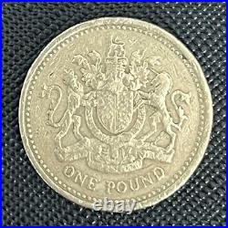 1983 Royal Arms One Pound Coin Old Style (£1) Extremely Rare-writing Edges