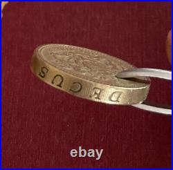 1983 Royal Arms One Pound Coin Old Style (£1) Extremely Rare-writing Edges