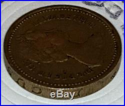 1983 Royal Arms One Pound Coin Rare Error DECUS ET TUTAMENis upside down