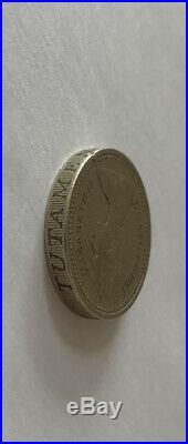 1983 Royal Arms One Pound Münze Seltener Druckfehler DECUS ET TUTAMEN Kopfüber