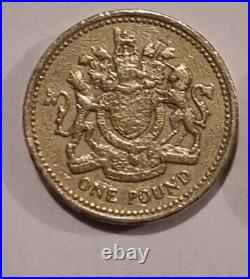 1983 Royal coat of Arms £1 One Old Rare Coin- mis-stamp