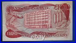 1984 Bank of Ireland, One Hundred pound, Harrison £100 banknote, A 26685