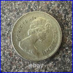 1984 One Pound Coin £ 1 Rare Collectable