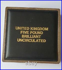 1989 £5 FIVE POUND QUINTUPLE UNCIRCULATED SOVEREIGN 500th ANN TUDOR ROSE