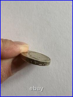 1991 £1 One Pound Coin Queen Elizabeth ll Decus Et Tutamen Error Upside Down