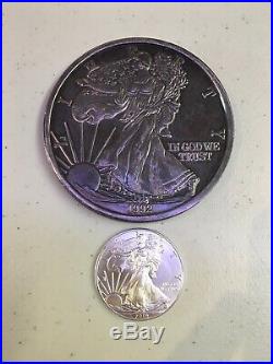 1992 Standing Liberty Silver Round 3 1/2 One Troy Pound. 999 Fine Silver Coin