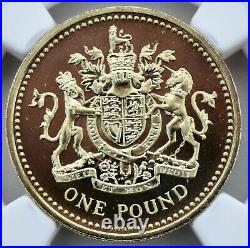1993 £1 One Pound Royal Arms NGC MS68 Top Population Finest Known