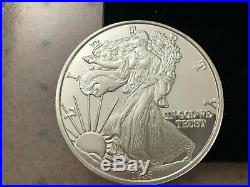 1993.999 Fine Silver Giant One Troy Pound Silver Eagle Medallion