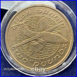 1993 IOM Coin1x Isle of Man £2 Two Pounds Virenium Coin Jet Plane AA UNC