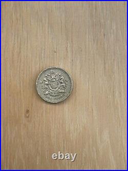 1993 Old Rare £1 Royal Coat of Arms Pound Coin ET TUTAMEN + DECUS -Elizabeth II