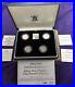 1994 1997 United Kingdom Silver Proof PIEDFORT £1 Four Coin Set Cased #6806