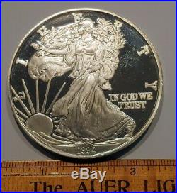 1994.999 Fine Silver Giant One Pound Silver Eagle, Beautiful Proof Strike