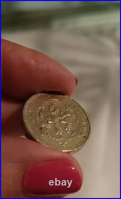 1994 RARE UK £1 ONE POUND COIN circulated NEMO ME IMPUNE LACESSIT