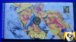 1994 Rare ROYAL MINT £1 One Pound Rampant Lion Numismatic Coin Cover PNC