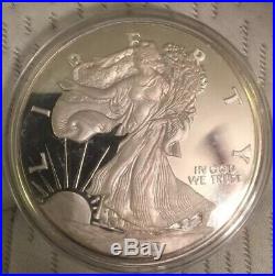 1995 Giant Walking Liberty One Half Pound 8 Oz. 999 Silver Round! Any Offers