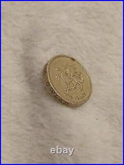 1995 Upside Down £1 Welsh Dragon One Pound Coin