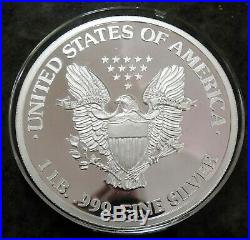 1997 ONE Pound. 999 Fine Silver 16 ounce COIN Walking Liberty PROOF Low Mintage