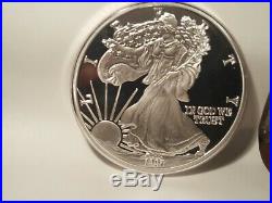 1997 United States Liberty Eagle one Troy Pound Fine Silver Proof big coin