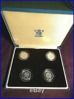 1999-2002 Royal Mint Silver Piedfort Proof £1 (one pound) cased coin set