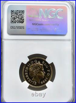 1999 Pound £1 Scottish Lion NGC MS70 Great Britain UK Coin Top Pop