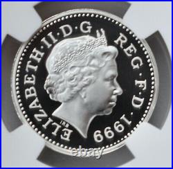 1999 Silver Proof £1 Scottish Lion NGC PF69 Great Britain
