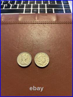 2 x Collectable £1 coins 1984 & 2008