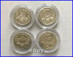 20 Sets Of Old £1 Uk Capital Cities Coins Edinburgh, Belfast, Cardiff & London