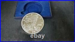2000 GIANT LIBERTY-EAGLE ONE HALF TROY POUND. 999 PURE SILVER COIN 186.2grams