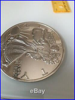 2000 Walking Liberty Eagle One Half Pound 6 Oz troy 999 Fine Silver Round Coin