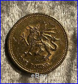 2000 Welsh Dragon £1 One Pound Coin Circulated
