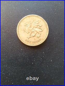 2000 Welsh Dragon Passant £1 One Pound Coin Circulated