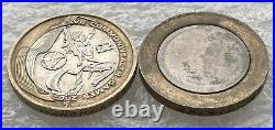 2002 Two Pounds £2 Error Coin Blank Mistrike Commonwealth Games