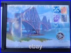 2003 £1 Bridges All 4 dated 2003 Silver Pattern Set Signed Covers Ltd Edition