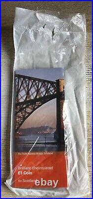 2004 Forth Bridge One 1 Pound Coin In Original Royal Mint Pack Rare