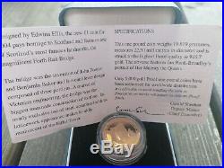 2004 Forth Rail Bridge £1 One Pound Gold Proof Coin Box Coa. No 1944