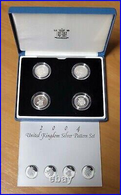 2004 UK Silver proof pattern £1 coins. Superb item, The Queens beast Collection