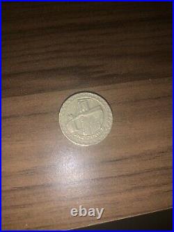 2005 Old Round £1 One Pound Coin Menai Strait Bridge Circulated
