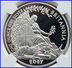 2007 Britannia Silver Proof £2 Two Pound NGC PF69 Deep Cameo 1oz