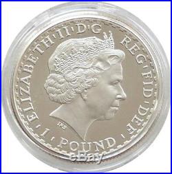 2007 British Royal Mint Britannia £1 One Pound Silver Matt Proof Coin 1997