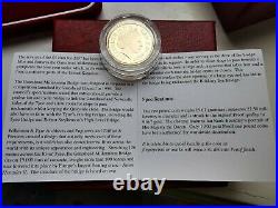 2007 Royal Mint MILLENNIUM BRIDGE £1 proof One Pound Gold Box Coa 19.619g 22ct