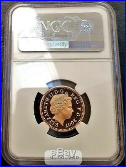2007 Royal Mint UK Gold Proof Millennium Bridge £1 One Pound NGC PF69 Ultra Cam