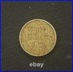 2008 1 pound coin Shield DECUS ET TUTAMEN