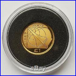 2008 Royal Mint Concorde Gold Proof One Pound £1 Boxed With Certificate